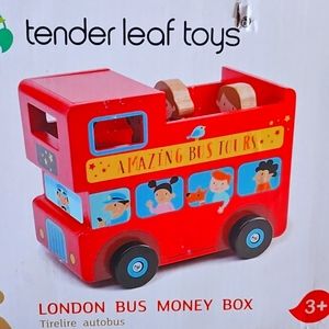 Tender leaf toys London bus money box